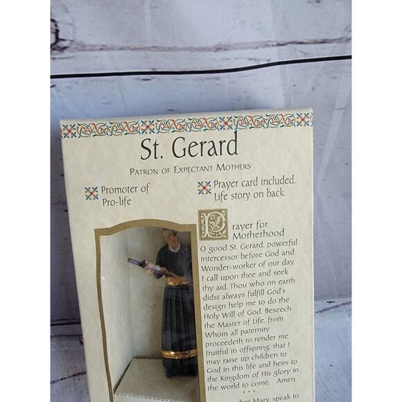 St. Gerard 3.5” Figurine: Patron of Expectant Mothers: Includes Prayer Card NEW - Picture 2 of 5